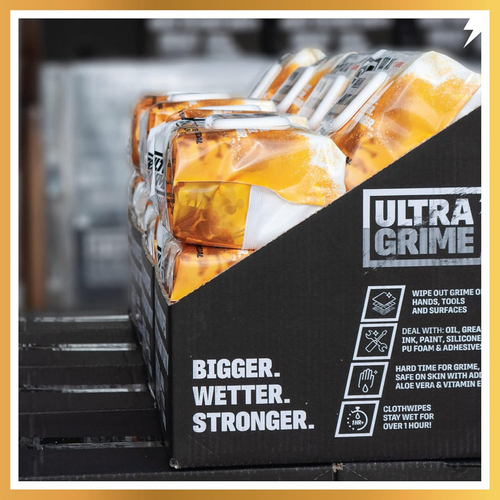 UltraGrime Pro Anti-Bac-Reinigungstücher | Industrielle Antibac-Tücher zum Reinigen und Entfernen vo