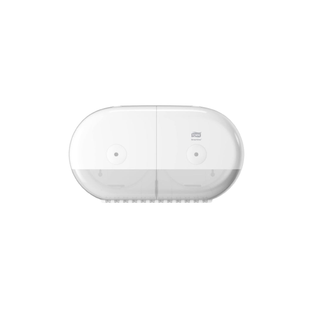 Tork SmartOne® Mini Doppelrollenspender für Toilettenpapier Weiss T9, Hohe Kapazität, Elevation Lini