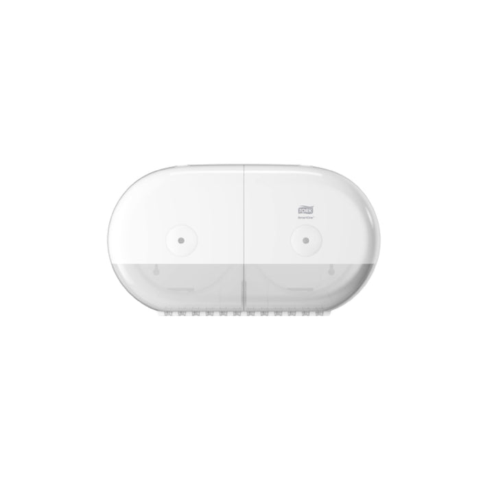 Tork SmartOne® Mini Doppelrollenspender für Toilettenpapier Weiss T9, Hohe Kapazität, Elevation Lini