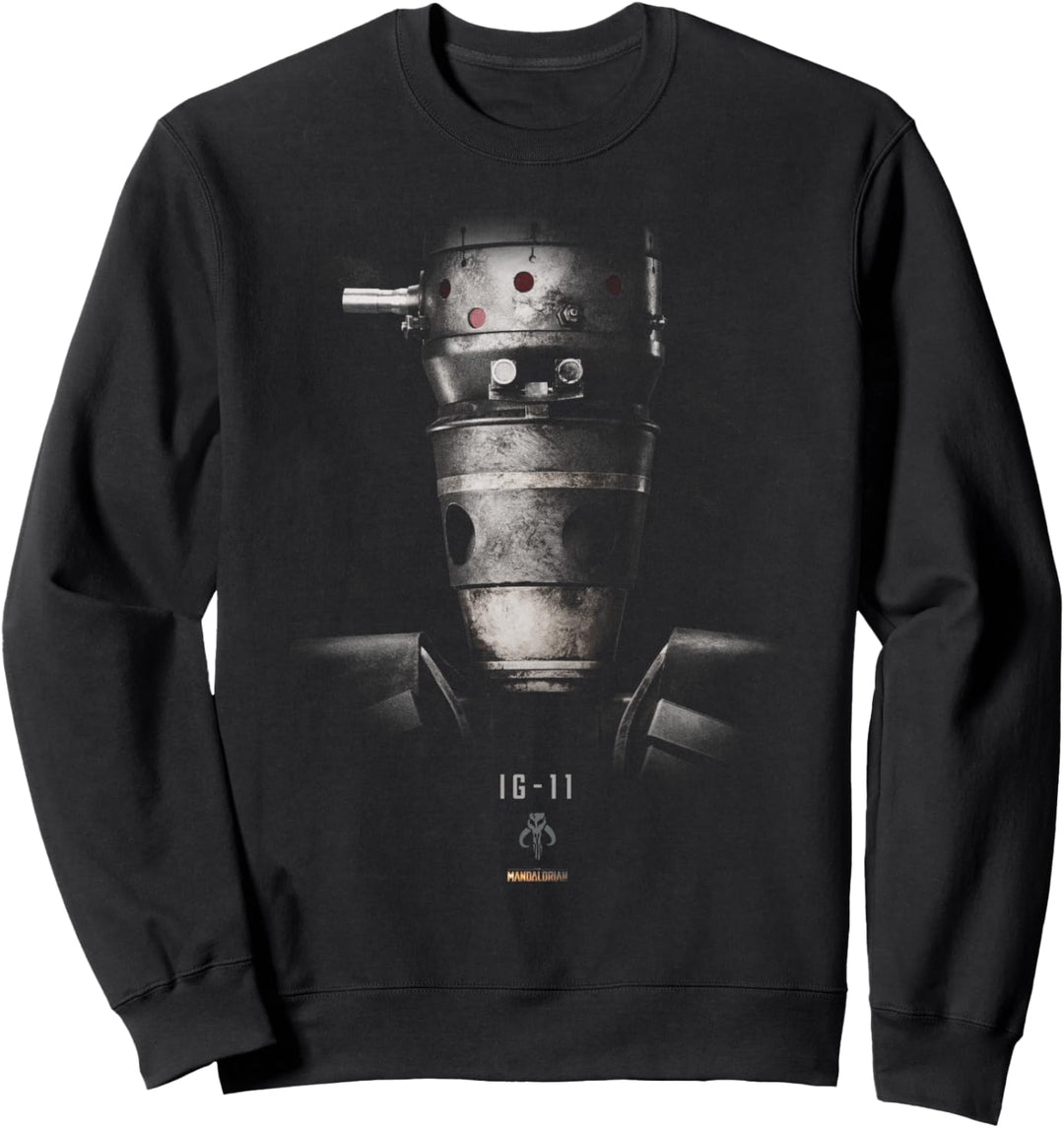 Star Wars The Mandalorian IG-11 Dark Portrait Sweatshirt