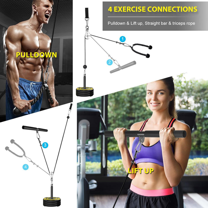 Kabelzug Fitness Latzug Gym Kabelsystem Latzug Fitnesssgeräte Kabelzug Pulley System Latzugmaschine