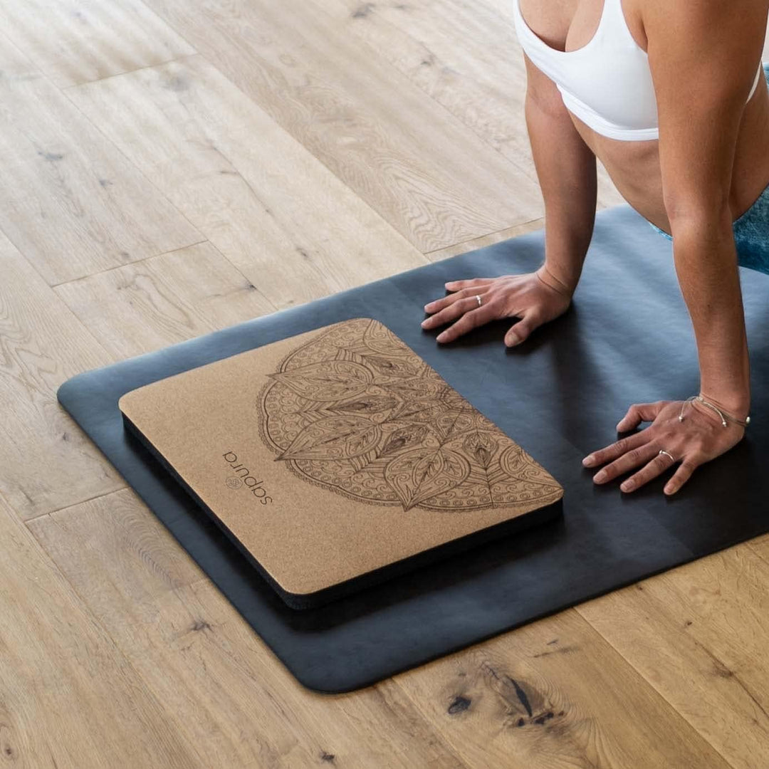 Kniekissen Yoga + Tasche Balance Pad Knieschoner Koordination Stabilität - Balancekissen Fitness - K