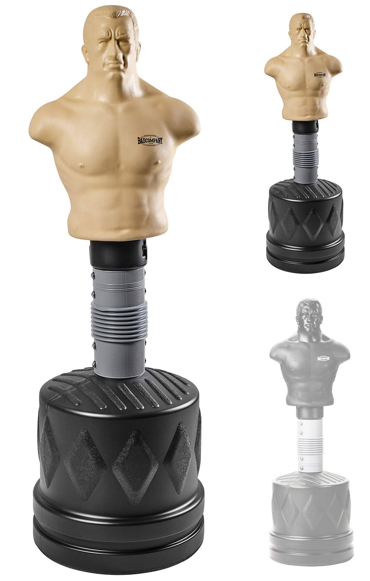 Bad Company Bob der Box-Dummy I Höhenverstellbarer Boxsack-Torso für gezieltes Kombinationstraining