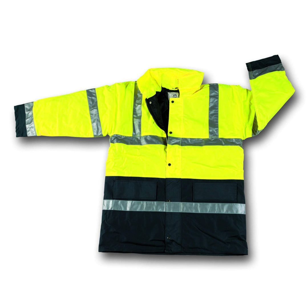 Gahibre 0795 Parka zweifarbig, L, Gelb/Blau, 1 L Gelb/Blau, L Gelb/Blau