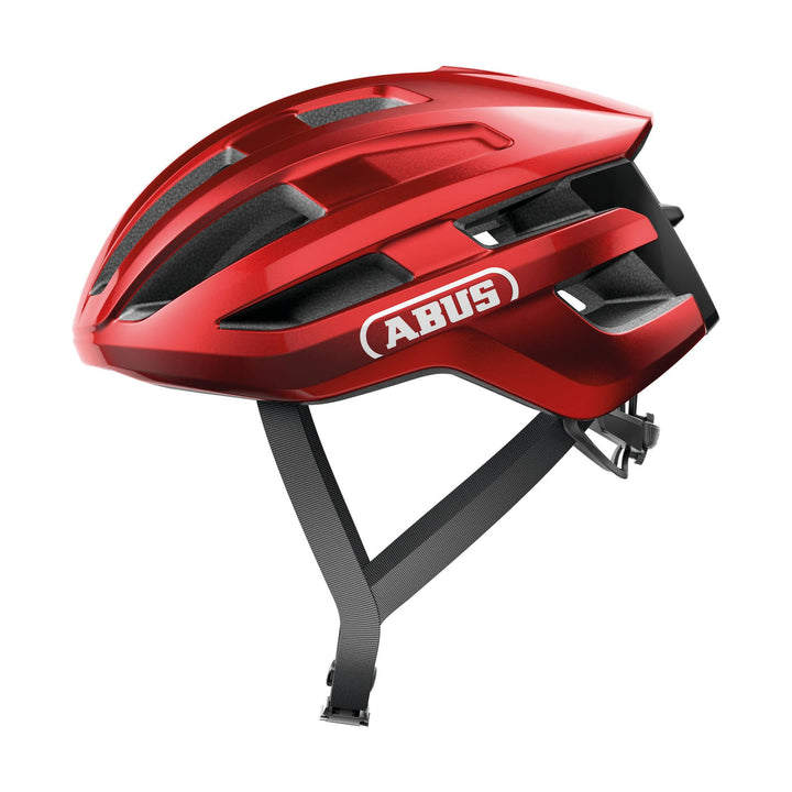 ABUS Rennradhelm PowerDome - leichter Fahrradhelm mit cleverem Belüftungssystem und aerodynamischem