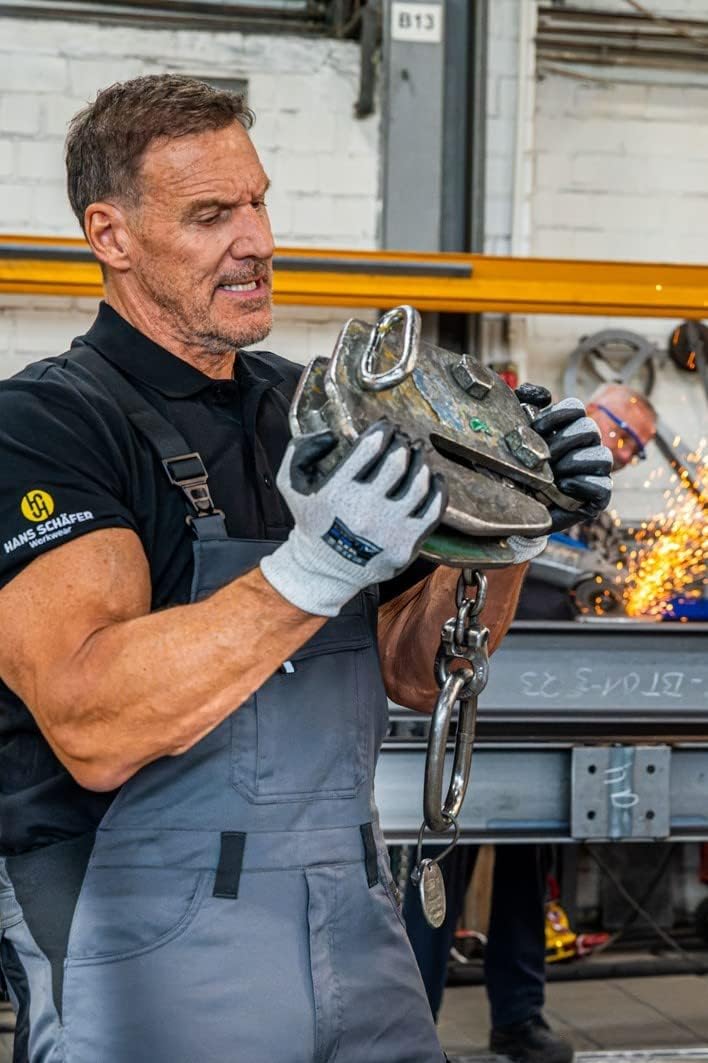 Hans Schäfer Workwear HSW Professional – Latzhose für Herren – Lange Arbeitshose mit Knietaschen – B