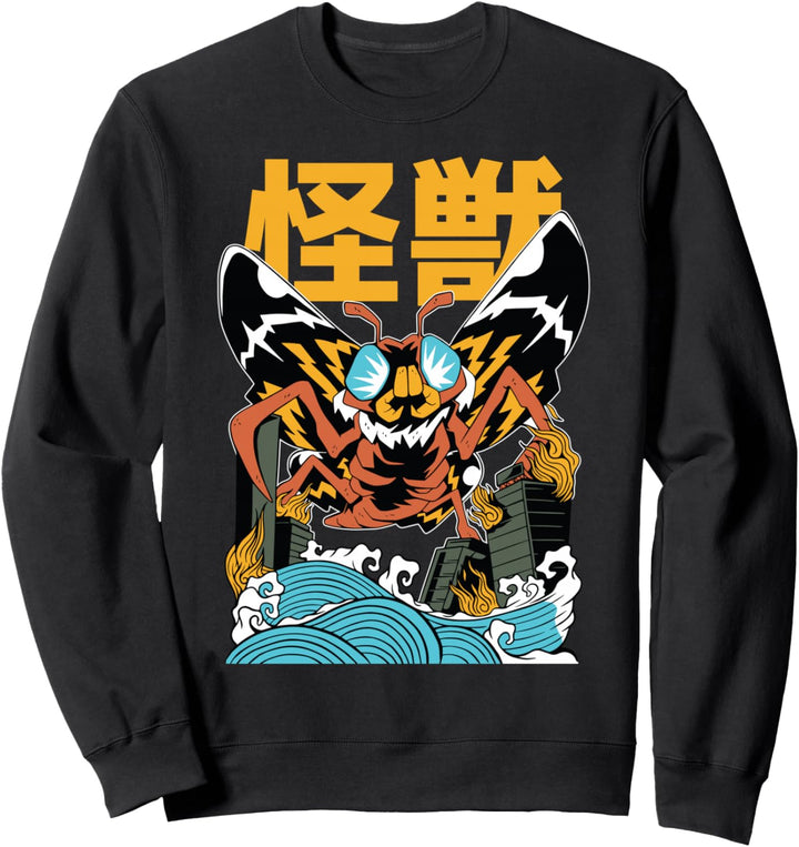 Monster Moth Kaiju - Anime Japanese Monster Sweatshirt