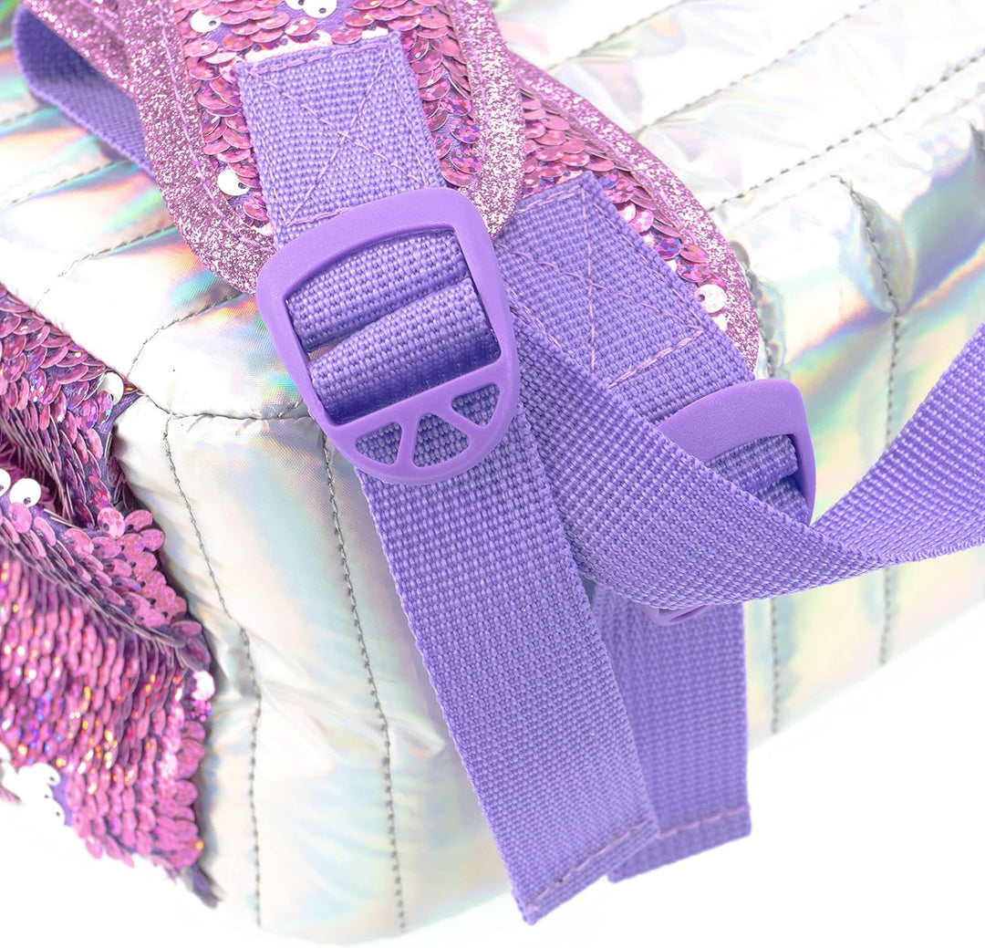 Girabrilla -19002 Schulrucksack für Kinder mit weichem Bezug, weich, schillernd und mit reversiblen