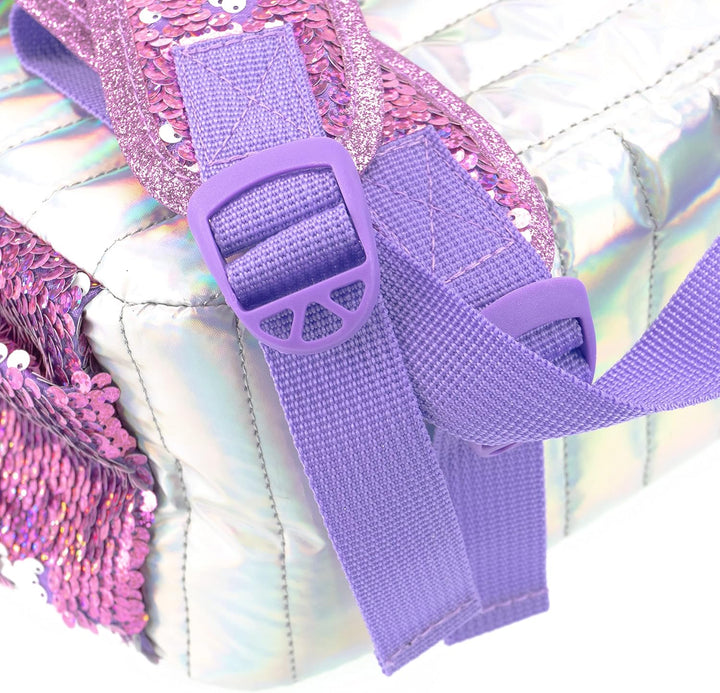 Girabrilla -19002 Schulrucksack für Kinder mit weichem Bezug, weich, schillernd und mit reversiblen