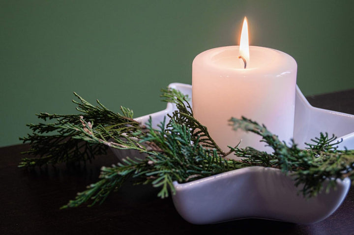 Stumpenkerzen Säulenkerzen Blockkerzen, Efenbein, Durchmesser 6 cm, Höhe 15 cm, geruchsneutral, lang