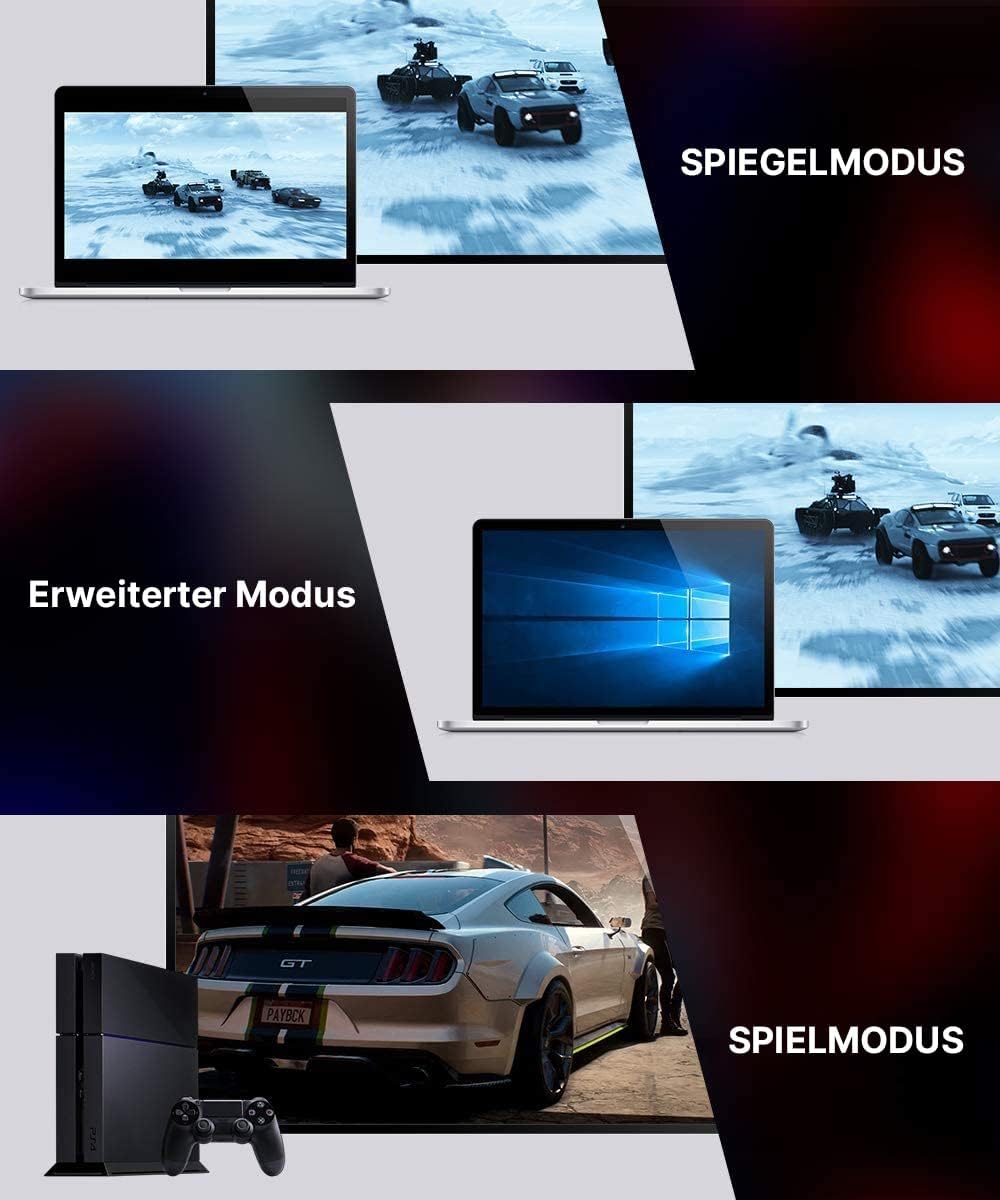 JSAUX 2 Stück 8K HDMI Kabel 3m | 4K & 8K HDMI 2.1 48Gbps High Speed HDMI Kabel | 4K@120Hz 144Hz, 8K@