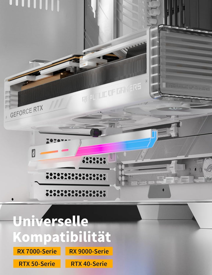 upHere GPU Halterung,ARGB Grafikkarten Halter/GPU Support mit 5V-ARGB-Beleuchtung,Verstellbare Grafi