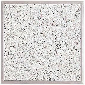 Einbau Granitfeld Bianco Christall gross für Arbeitsplatten 510 x 325 x 12 mm inklusive Edelstahlwan