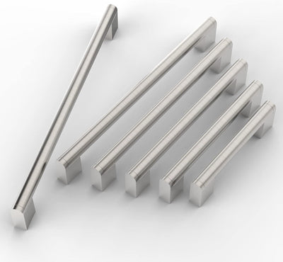 FURNIWARE 10 Stück Möbelgriffe, 160mm Bohrlochabstand Edelstahl Möbelgriffe Schrankgriffe Küche Kabi