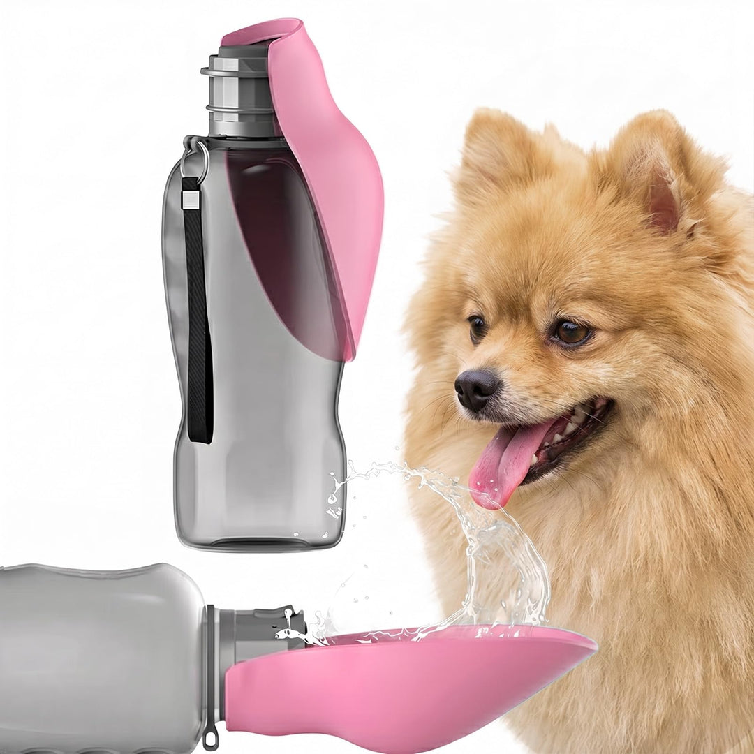 800ML Trinkflasche Hunde für Unterwegs, BPA Frei Wasserflasche Hunde Trinkflasche to Go für Spazierg