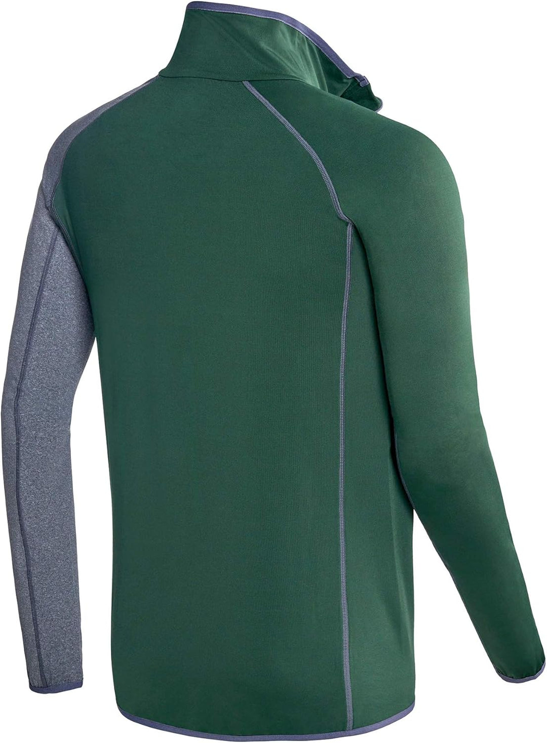 Black Crevice Herren Microfleece Pullover Second Layer Midlayer BCR297137 Forest Green/Grey XXL, For