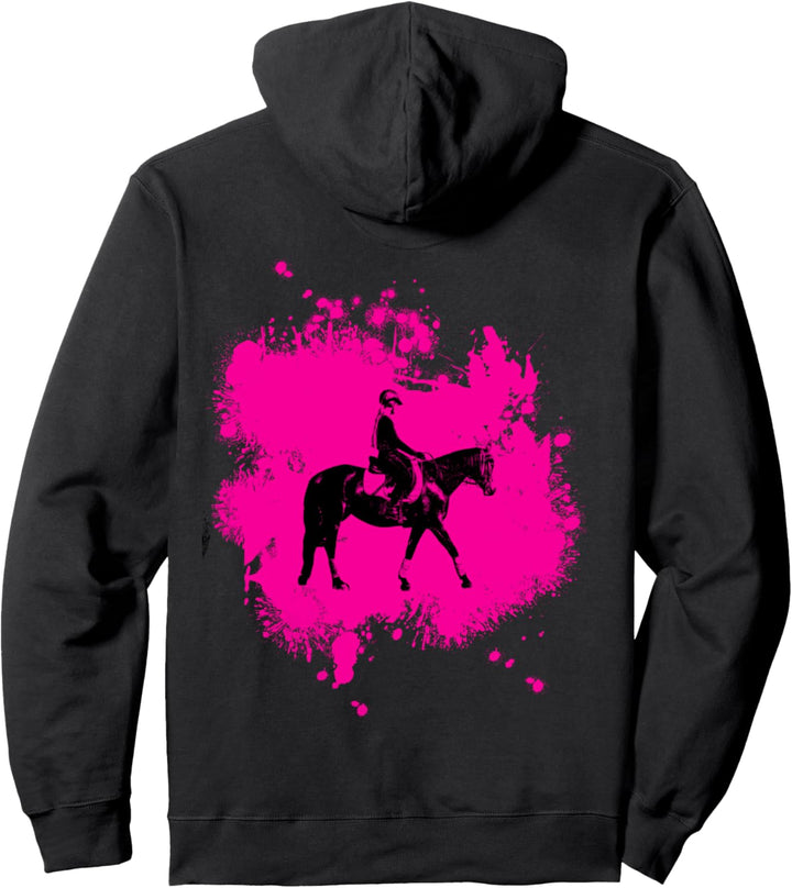 Schönes Pferde Mädchen liebt es zu reiten Pullover Hoodie
