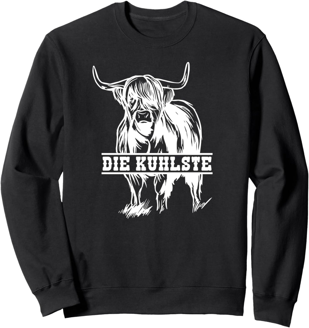 Schottisches Hochlandrind Die Kuhlste - Landwirte Rind Kuh Sweatshirt