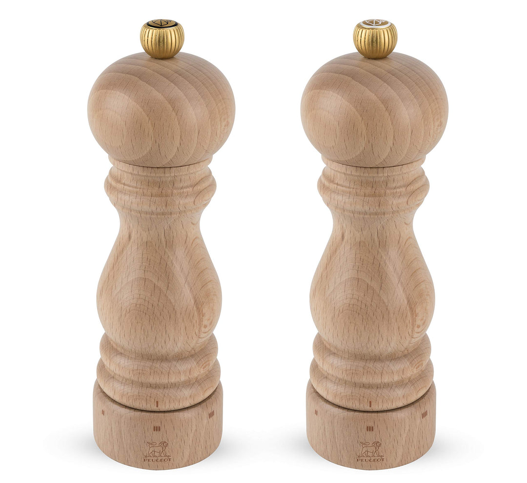 PEUGEOT - Paris u'Select 18 cm Pepper and Salt Mill Set - 6 Predefined Grind Settings - Powdered Sal
