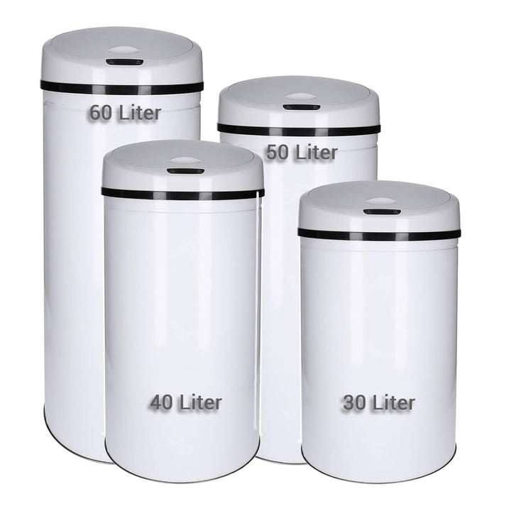 TALK-POINT Sensor- Abfallbehälter 30-60 Liter mit Abfallbeutelbefestigung, elektrischer Mülleimer, l