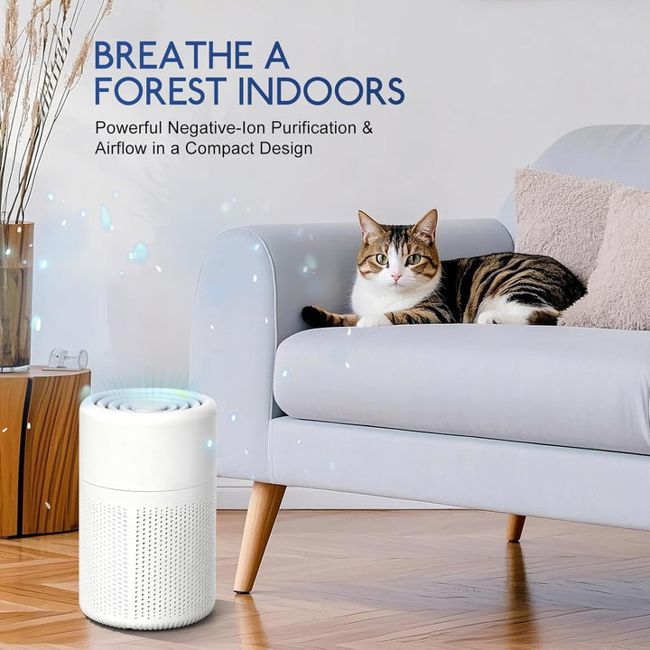 Mini Luftreiniger Mit HEPA Filter, USB Air Purifier Für Schlafzimmer Büro Auto, Tragbarer Luftfilter