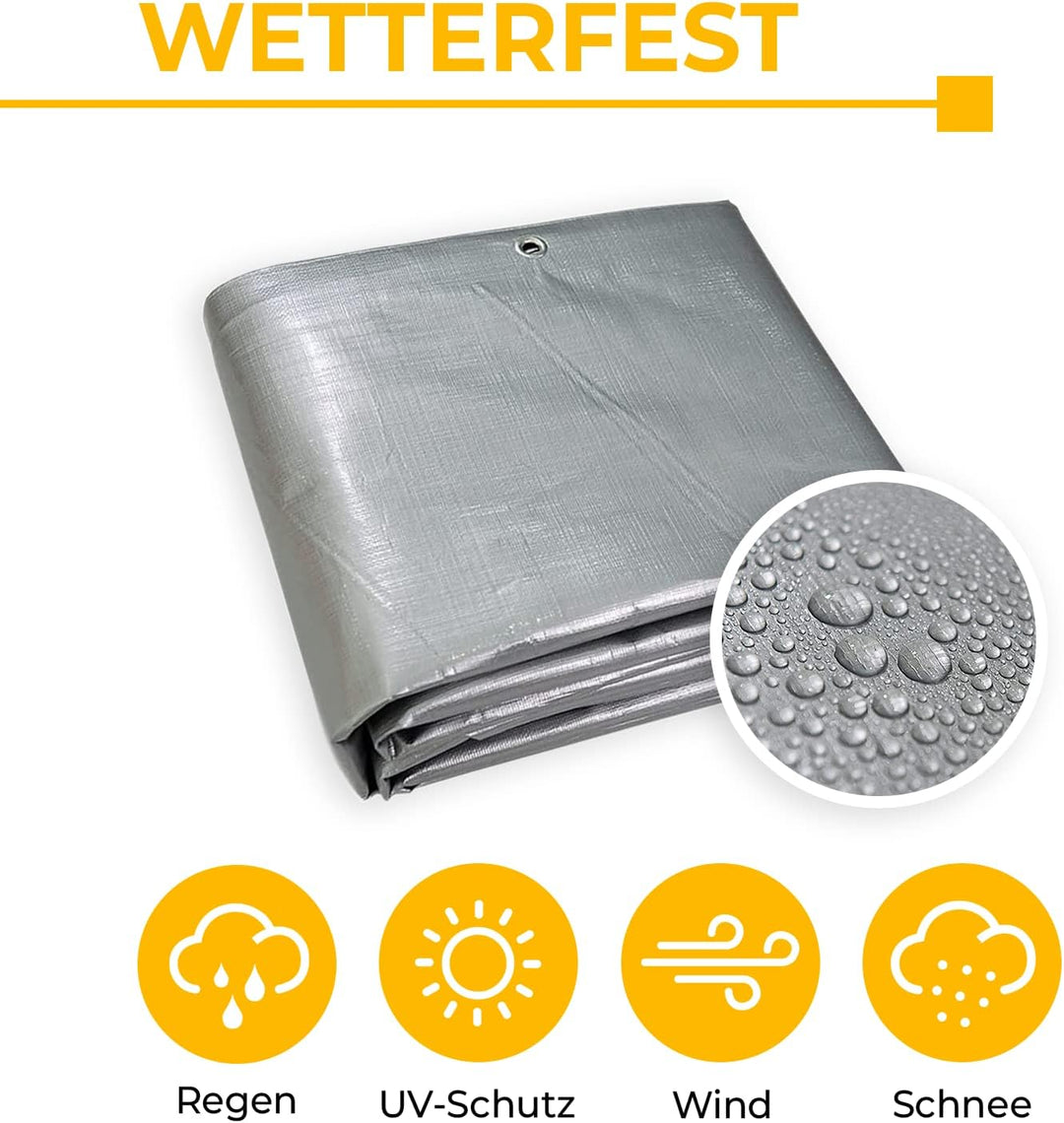 WDB 210g Abdeckplane Schutzplane Gartenplane Beidseitig beschichtet wasserfest abwaschbar langhaltig