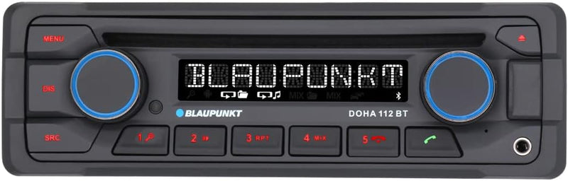 Blaupunkt 1-DIN, Bluetooth-Freisprecheinrichtung, 12 V, Heavy Duty Design DOHA112BT Single, Single