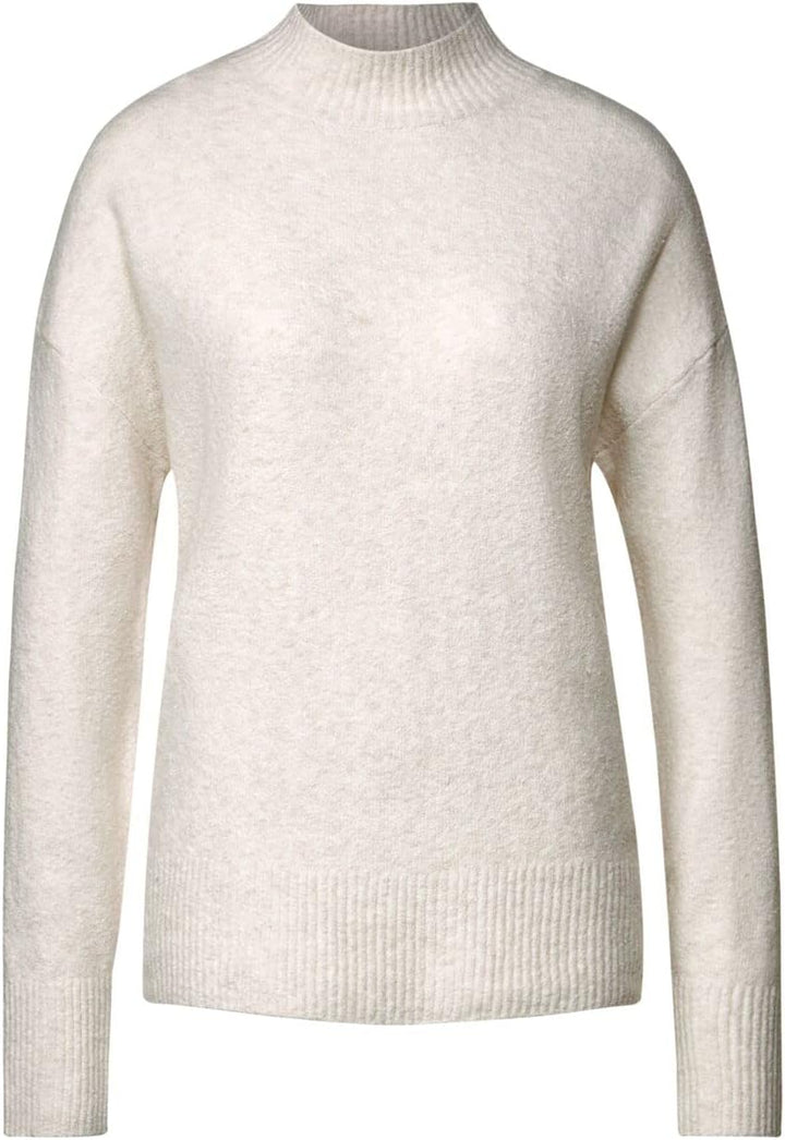 Street One Damen A302267 Strickpullover (1er Pack) 40 Lucid White Melange, 40 Lucid White Melange