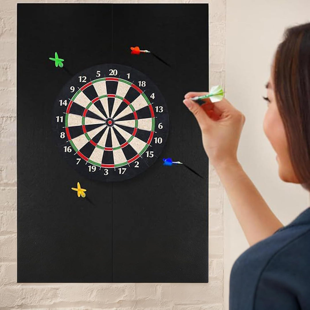Zohuwerui Dartboard Wandschutz, Filz Dartscheiben Umrandung Wandschutz, Selbstklebend Dartboard Rück