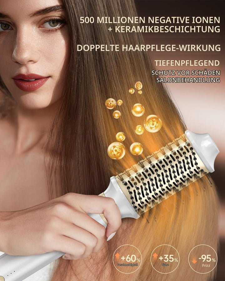 webeauty [Dual Voltage] 6in1 Hairstyler,110,000U/Min, 30M/S, 500 Millionen Negative Ionen Hochgeschw