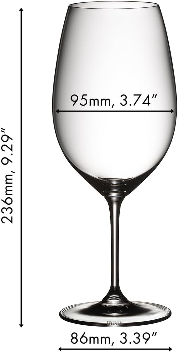 RIEDEL 6416/30 - Rotweinglas Vinum - Syrah/Shiraz - 2 Stck. 2 Stück (1er Pack), 2 Stück (1er Pack)