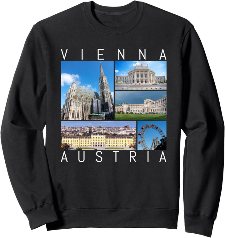 Wien Österreich Souvenir Vienna berühmte Sehenswürdigkeiten Sweatshirt
