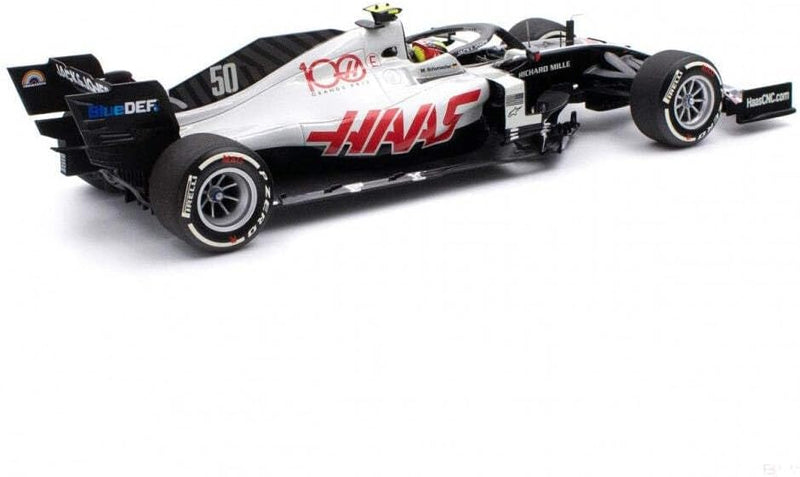 Minichamps 2020-HAAS-MKS-18 Miniaturauto aus der Kollektion, Weiss/Rot, 1:18