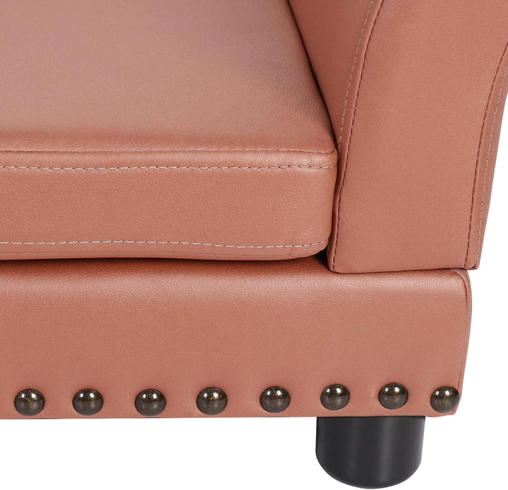 BingoPaw Hundesofa XXL für Grosse Hunde: Luxus Hundecouch aus atmungsaktivem wasserdichtem Leder - M