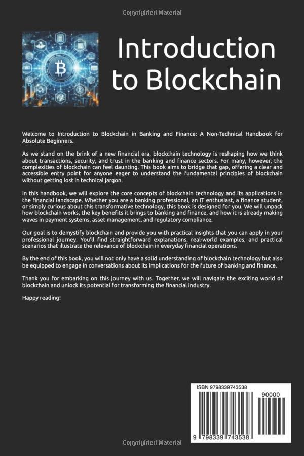 Introduction to Blockchain in Banking and Finance: A Non-Technical Handbook for Absolute Beginners,