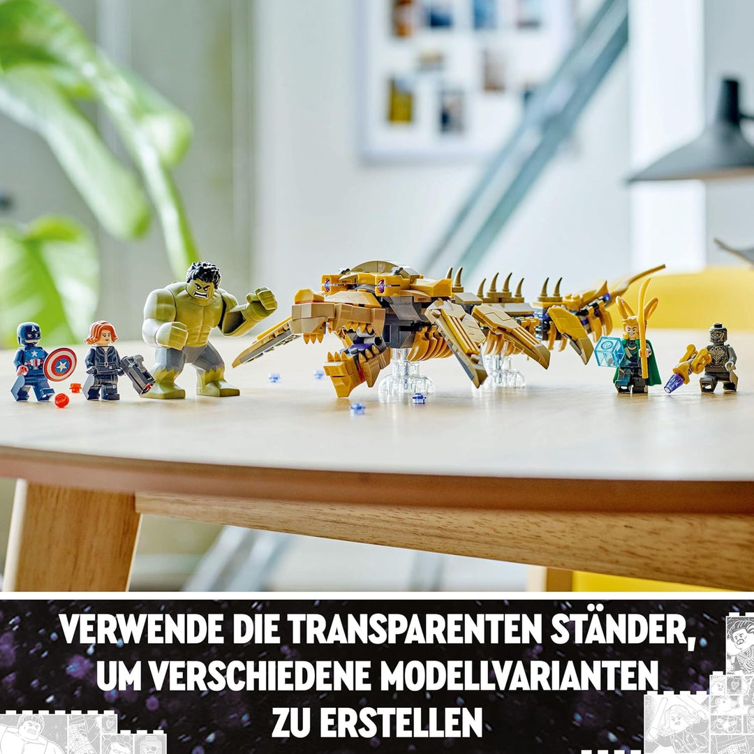 LEGO Marvel Avengers vs. Leviathan, Bauspielzeug, Set mit dem Hulk und den Minifiguren Captain Ameri