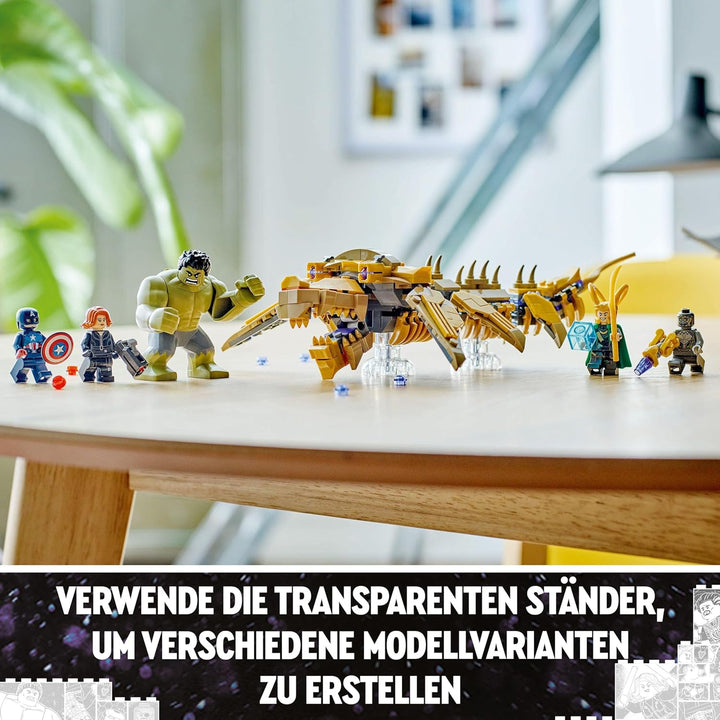 LEGO Marvel Avengers vs. Leviathan, Bauspielzeug, Set mit dem Hulk und den Minifiguren Captain Ameri