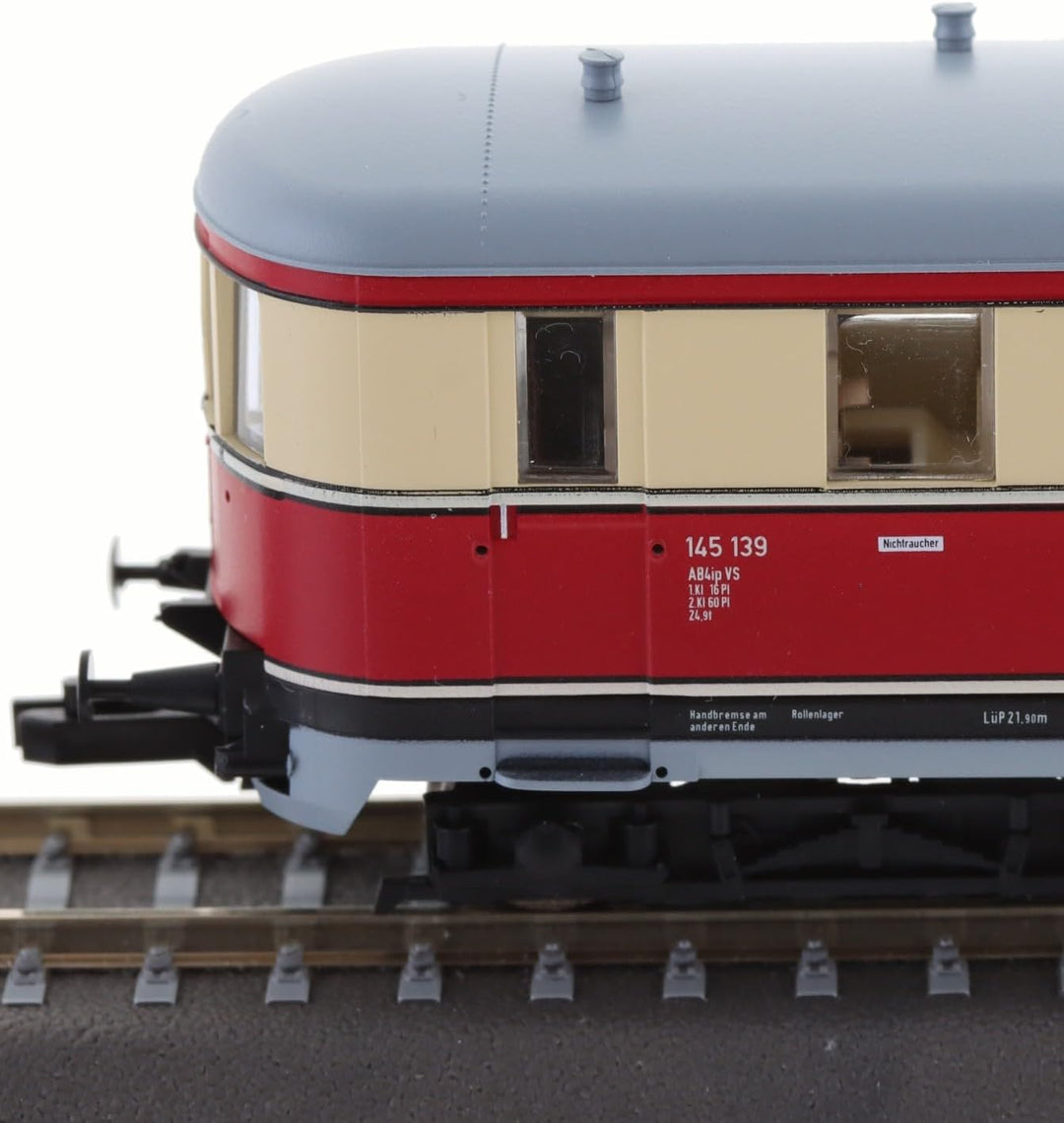 Tillig 02857 TT Triebwagen VT 137 mit Steuerwagen VS 145, DR, Ep. III