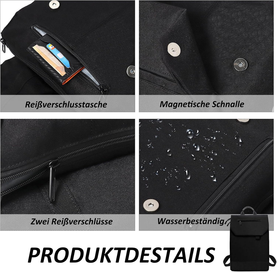 TANTOMI Rucksack Damen Tagesrucksäcke mit Laptopfach & Anti Diebstahl Tasche Reiserucksack Damen Lap