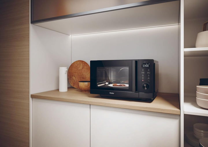 Haier Series 4 HAMCI25FBS4TBST Kombi-Mikrowelle, Konvektion, 25 l, Leistung 900-2100 W, Grill, 10 Le