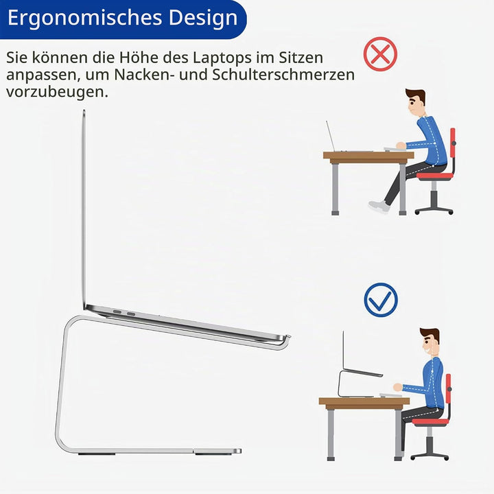 BESIGN LS03S Laptop ständer aus Aluminium, Ergonomischer Notebook-Ständer, Laptop ständer kompatibel
