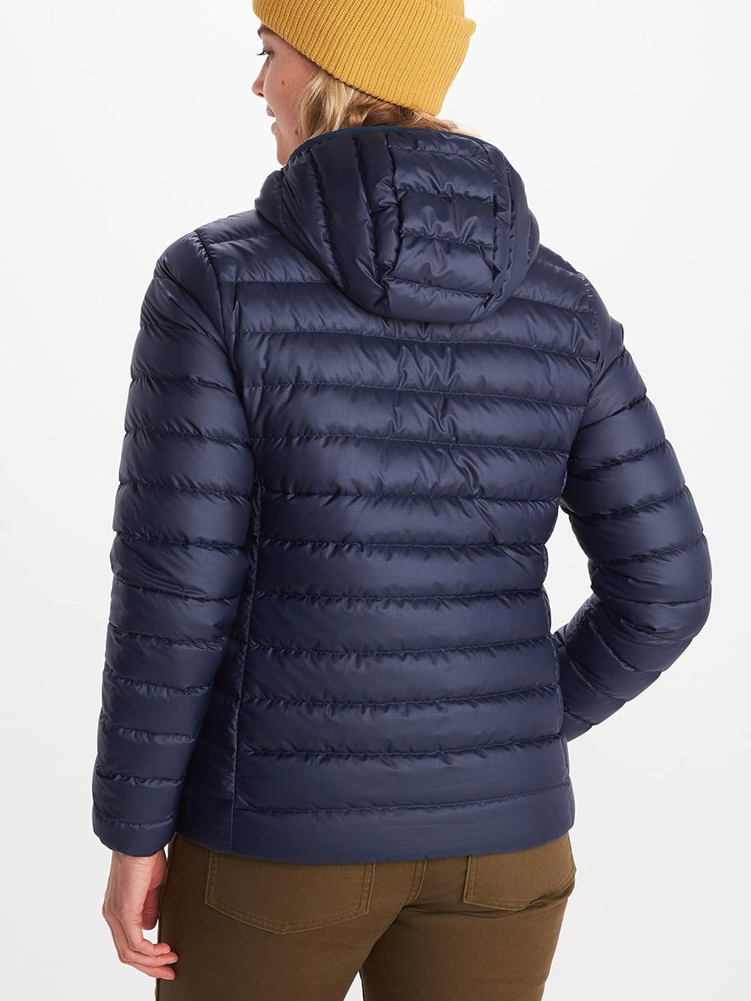 Marmot Damen Highlander Hoody, Leichte Daunenjacke, warme Winterjacke, wasserabweisende Steppjacke,