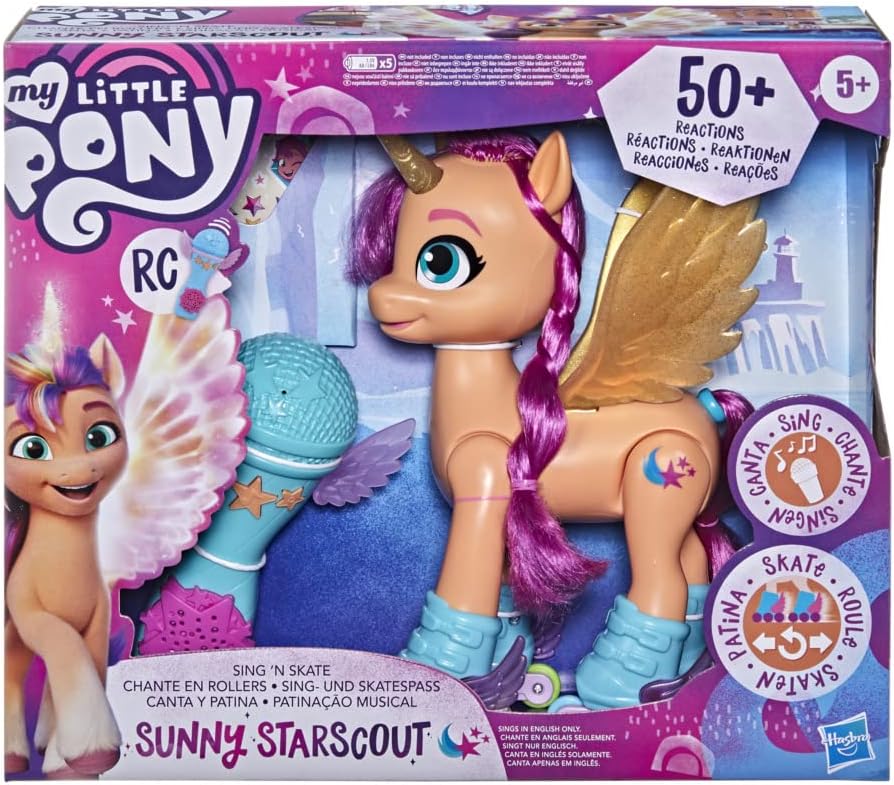 My Little Pony: A New Generation Sunny Starscout Rollers, 22,5 cm grosses Spielzeug mit 50 Reaktions