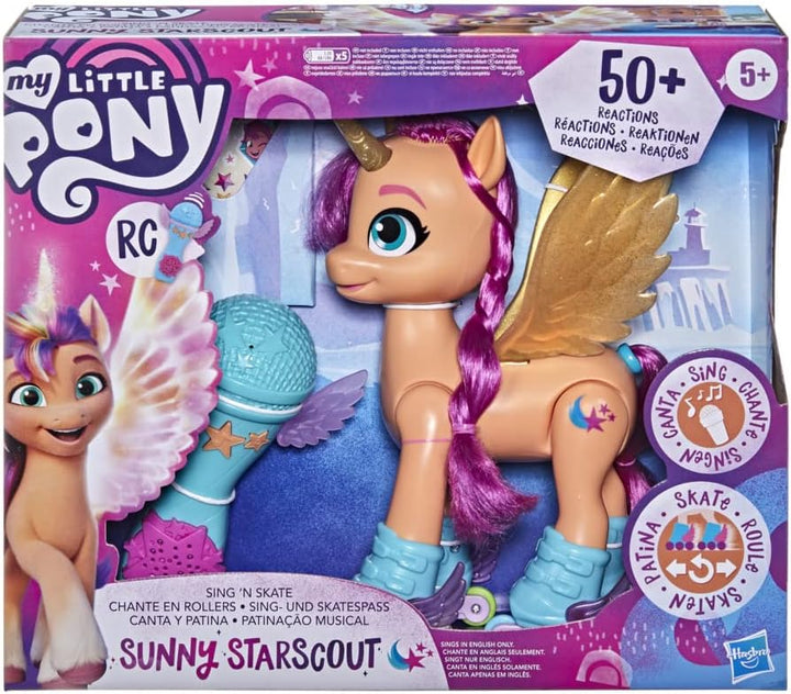 My Little Pony: A New Generation Sunny Starscout Rollers, 22,5 cm grosses Spielzeug mit 50 Reaktions