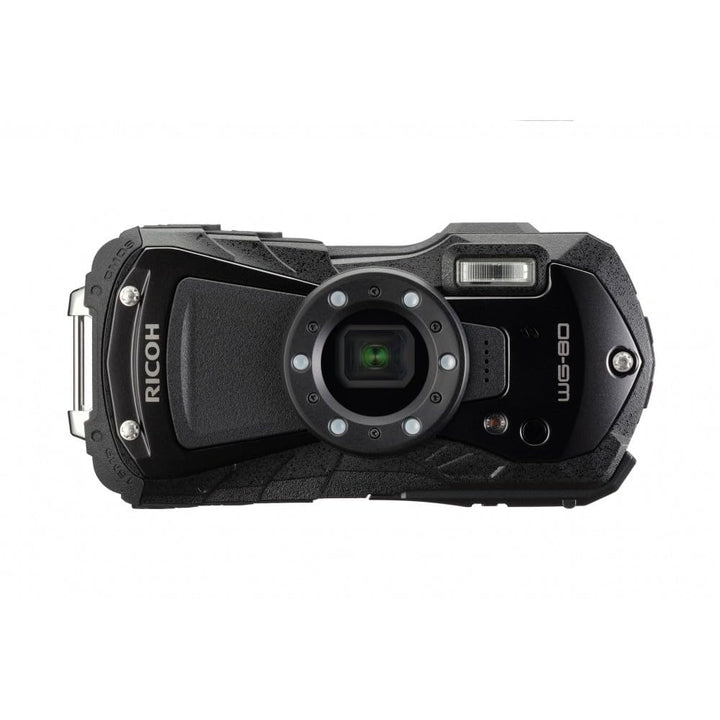 Ricoh WG-80 Schwarz Wasserdichte Digitalkamera - stosssicher frostsicher drucksicher 03122, Schwarz