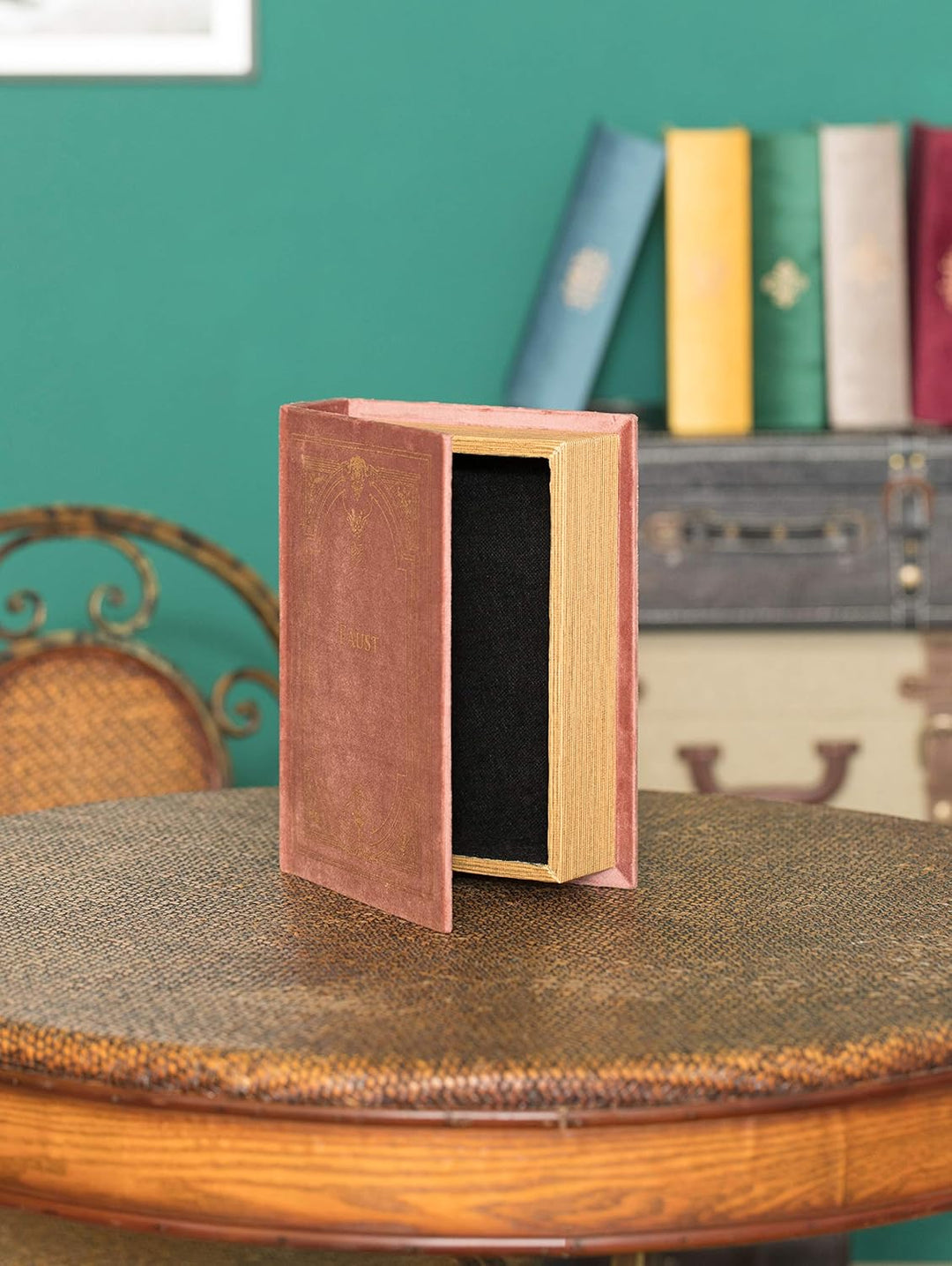 Dekorative Aufbewahrungsbox für Schmuckstücke, Vintage-Stil, Braun, Braun