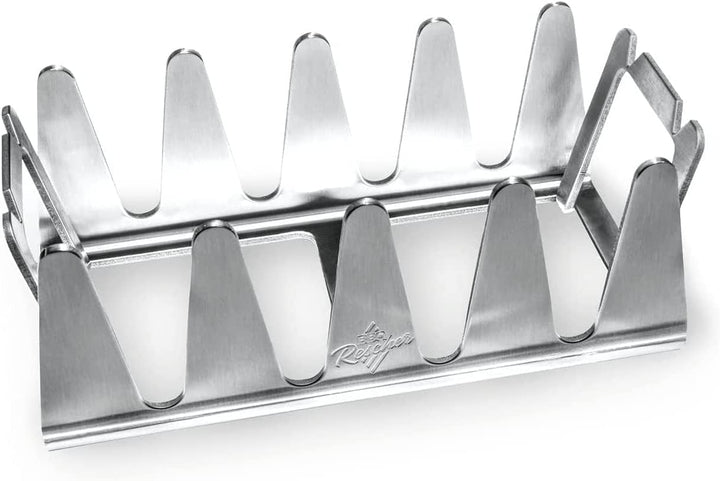 BBQ Rescher Bavarian Rescher Multi Grill Rack Robustes Edelstahl | Idealer Winkel für Fleisch, Ganz