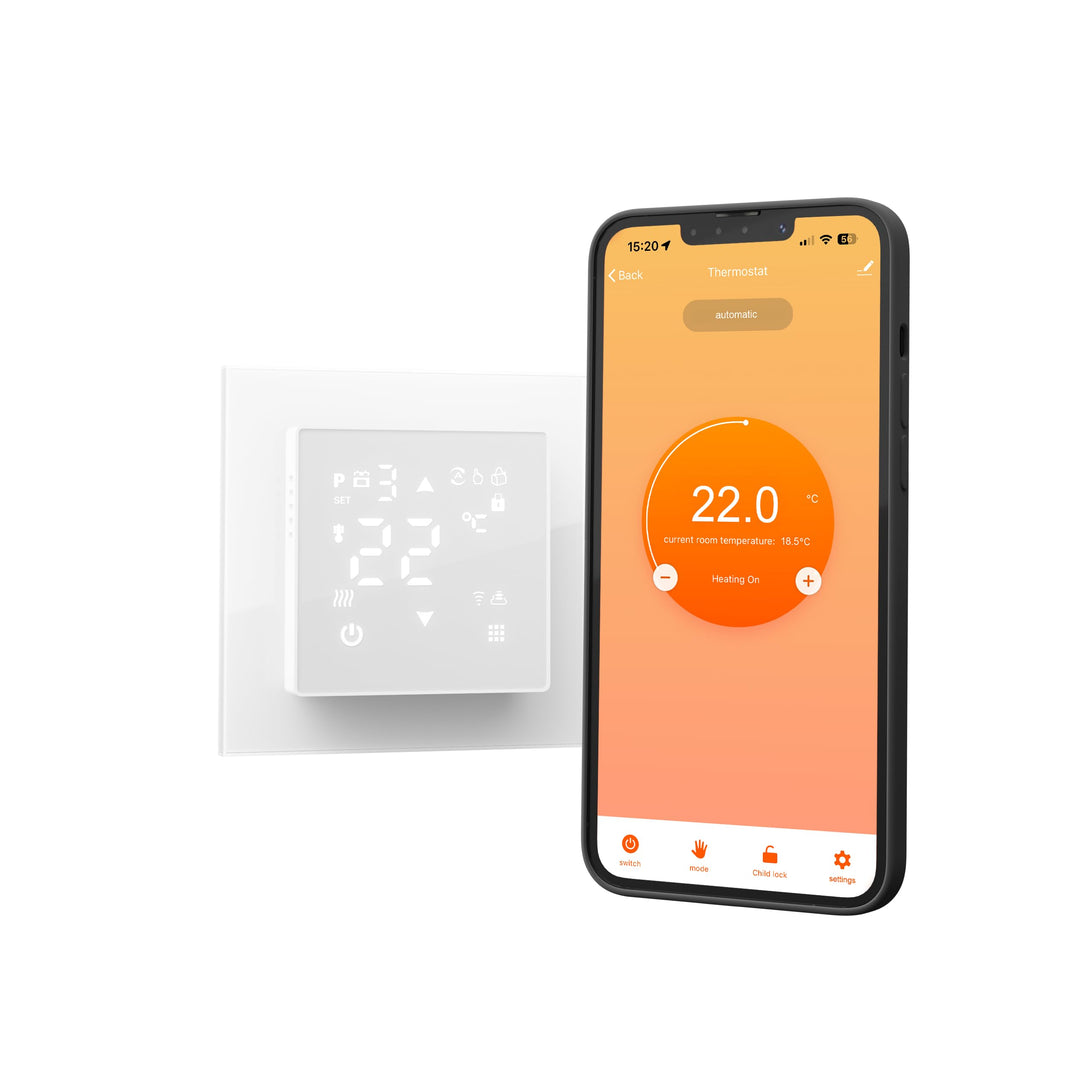 VILSTEIN® WiFi Thermostat für Fussbodenheizung – Raumthermostat mit App | Smarter Raumthermostat mit