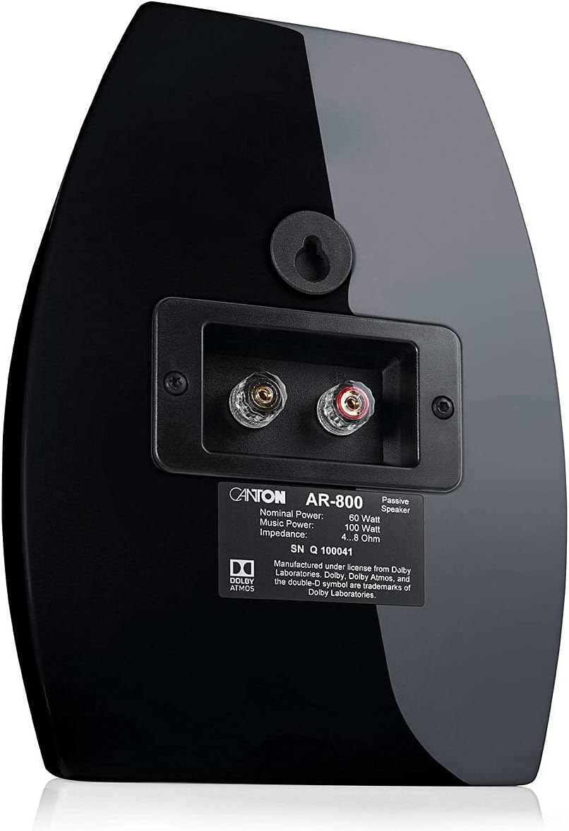 CANTON AR 800, Schwarz Hochglanz - 2-Wege Dolby Atmos Lautsprecher, Paarpreis
