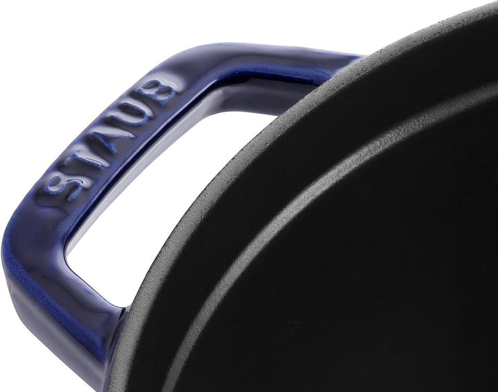 STAUB Cocotte, Gusseisen Bräter, Alle Herdarten inkl Induktion, Rund, 20 cm, 2,25 L, Dunkel-Blau 20